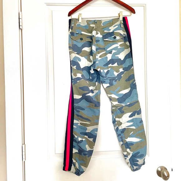 MOTHER mid-rise camouflage joggers with pink detail! - Picture 3 of 3